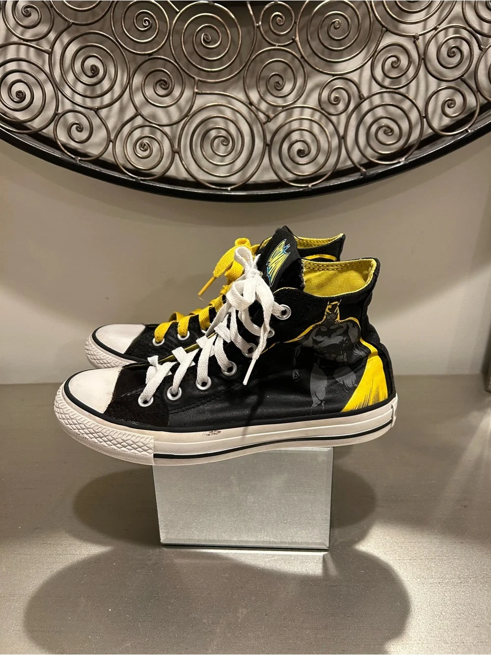 Converse Batman High Top Sneakers -  All-Star Black & Yellow